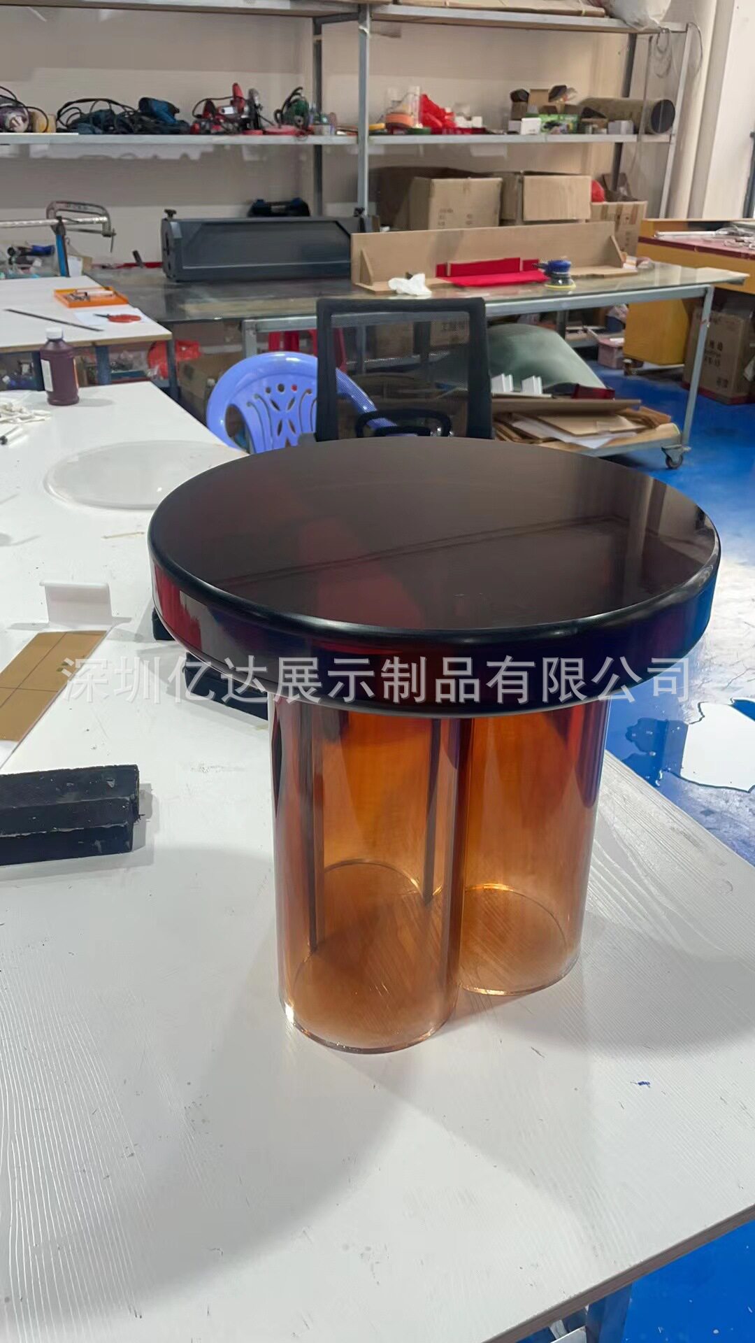 亚克力轻奢时尚简约亚克力透明渐变餐椅咖啡吧椅北欧休闲椅