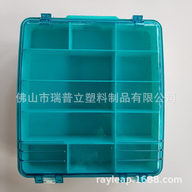 多用途双层路亚手提箱 零配件收纳盒 海钓塑料工具箱定制加工