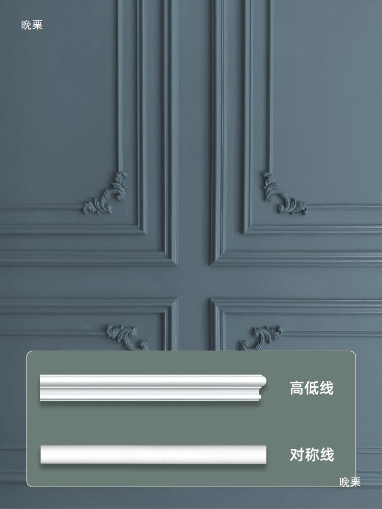 钢琴键石膏线客厅造型装饰电视墙线收边圆弧自pu沙发pu线条电X20