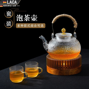 德国耐高温玻璃蜡烛加热底座温养生壶煮茶容器蜡烛加热保温底座温