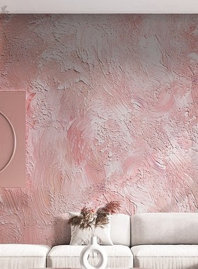 简约现代艺术抽象壁布温馨粉色紫色电视背景壁布卧室客厅酒店壁纸