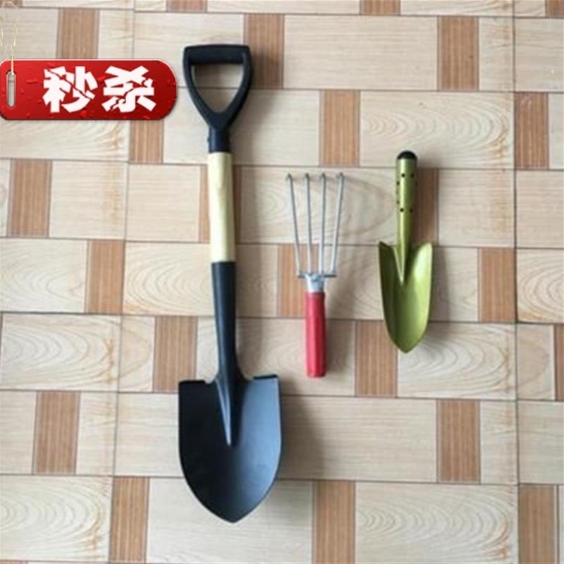 新品松土多齿f赶海工l具种植种菜挖蛤蜊耙子铲子小爬子沙滩钉耙不