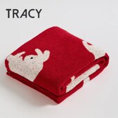 粹享生活设计师兔年限定A类半边绒办公室沙发午睡午休单人毛毯子