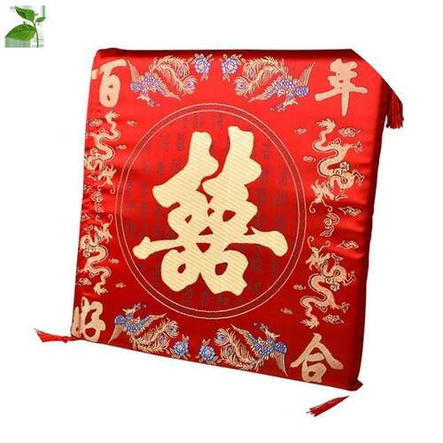 婚庆用品结婚敬茶 敬茶跪垫靠垫 结婚跪垫 喜庆龙凤跪拜垫