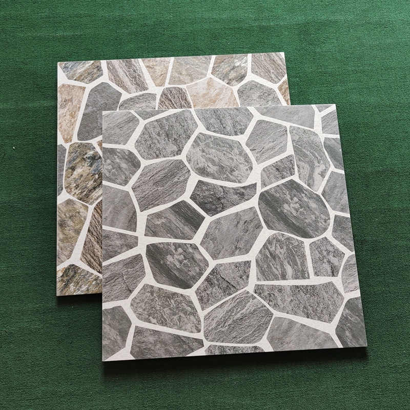 田园仿古砖庭院地砖防滑室外花园院子瓷砖阳台600x600青石地板砖