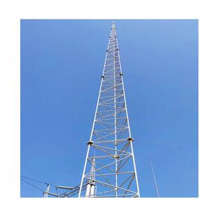厂家15米三角圆钢避雷塔防雷塔楼顶装饰避雷热镀锌避雷针铁塔