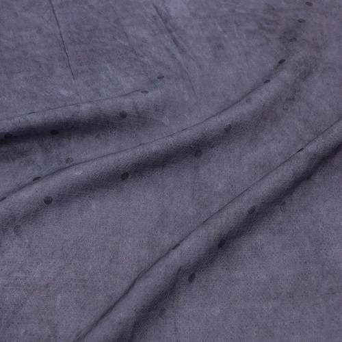 传统手工艺做旧脏染炒色柞蚕丝波点提花布料文艺风服装设计师面料