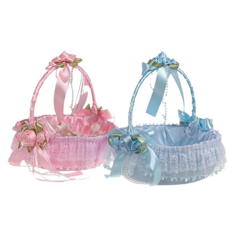 西式婚礼用品花童编制撒花花篮手提创意彩色玫瑰花新娘花篮,节庆用品/礼品,陪嫁用品套装,淘宝优惠券,粉丝福利购,淘宝优惠卷