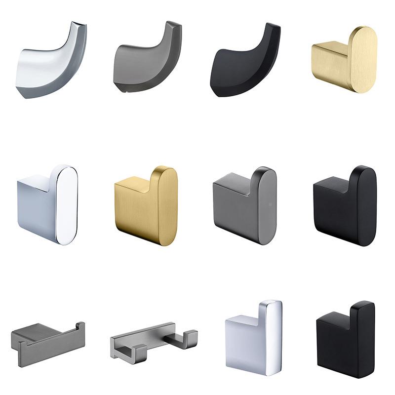 欧式衣门后衣浴室卫生钩间单钩挂钩衣帽服钩单个壁挂钩GJ22挂10B