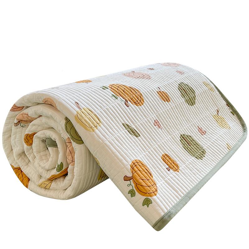 全棉床盖夹棉三棉件套纯225床单榻榻米件防滑床垫单盖毯