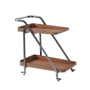 意式极简可以移动边几中古风简约轻奢小推车马鞍皮沙发边桌小茶几