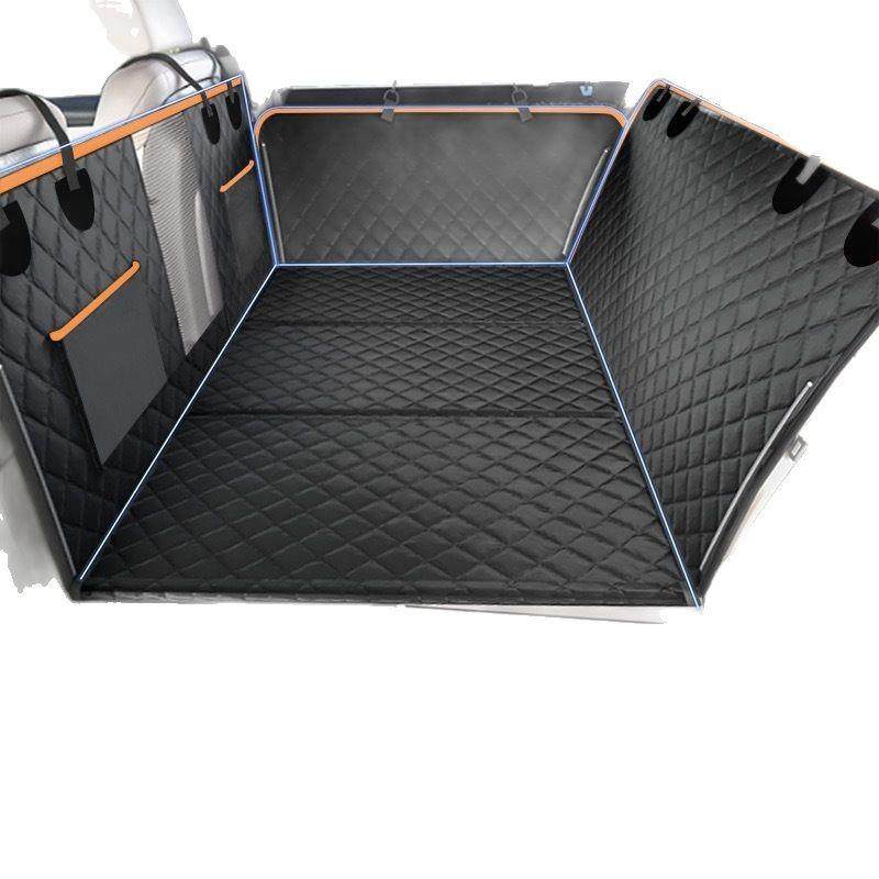 新款宠物车载垫汽车座套旅行狗吊床后座延长器硬底板狗垫