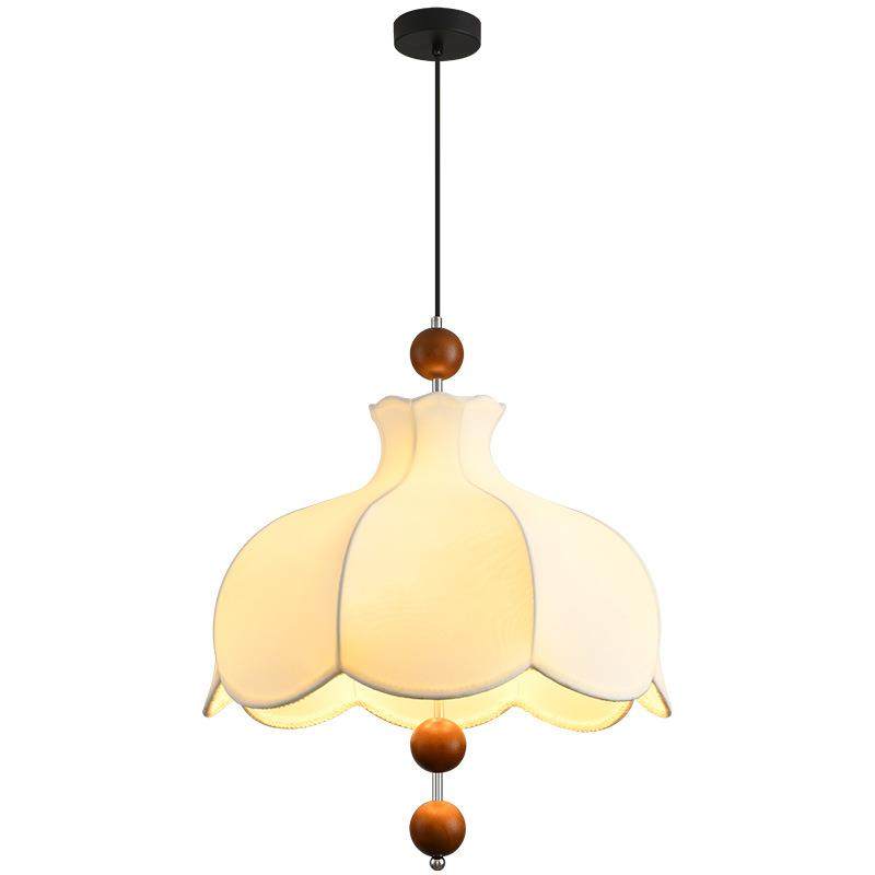 法式中古南洋布艺花朵吊灯餐厅卧室吧台复古实木诧寂风花纹设计师,家装灯饰光源,智能吊灯,淘宝优惠券,粉丝福利购,淘宝优惠卷