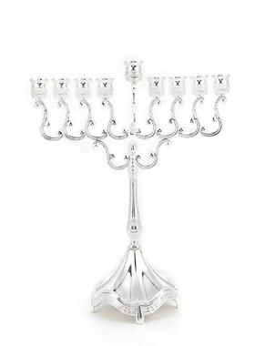 欧式锌合金工艺九头欧式烛台经典款北欧风轻奢雕花金属蜡烛台