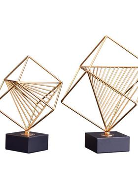 欧式轻奢魔方金属摆件高级感家居客厅装饰艺术大号工艺品