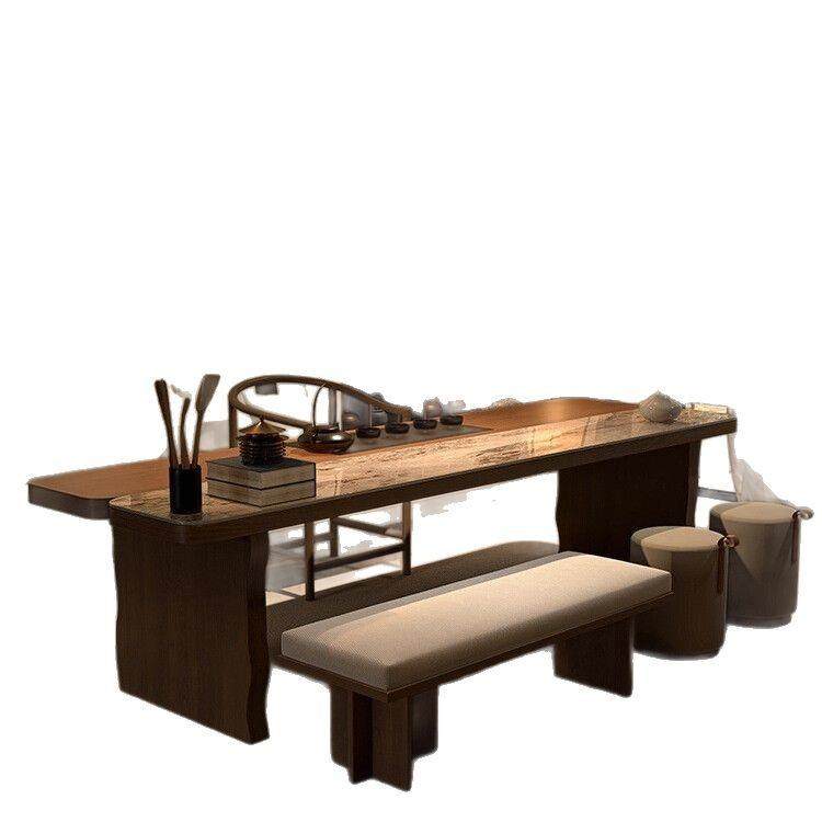 实木茶桌椅组合现代简约一桌五椅茶台家用客厅商业办公室泡茶桌子,商业/办公家具,茶台/茶桌,淘宝优惠券,粉丝福利购,淘宝优惠卷