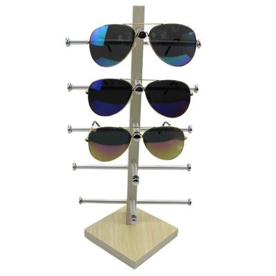 新款5副木质眼镜展示架太阳镜展示道具墨镜架陈列架货架眼镜架