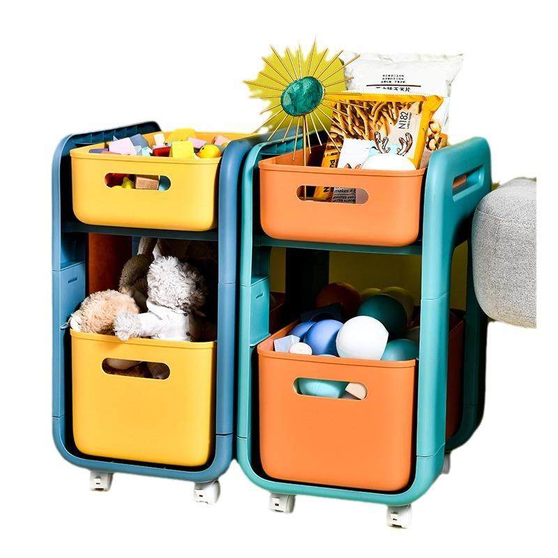 可移动小推车置物架多层玩具零食书本收纳架柜家用婴儿用品,收纳整理,书桌收纳置物架,淘宝优惠券,粉丝福利购,淘宝优惠卷