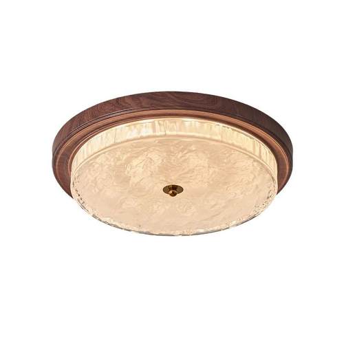 美式吸顶灯复古衣帽间过道灯玻璃简约护眼欧式法式中古风卧室灯