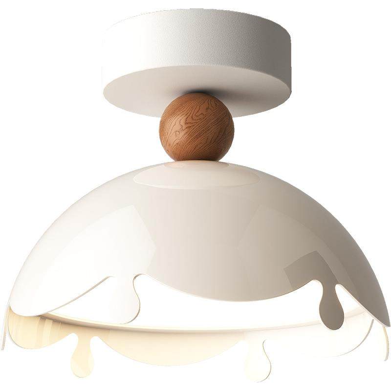 奶油中古风玄关过道吸顶灯轻法式创意蛋壳温馨可爱衣帽走廊阳台灯,家装灯饰光源,客厅吸顶灯,淘宝优惠券,粉丝福利购,淘宝优惠卷