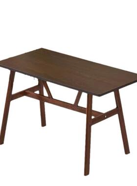 铁艺牛角椅快餐桌子食堂餐桌椅组合靠背餐椅套装高弹泡沫海绵