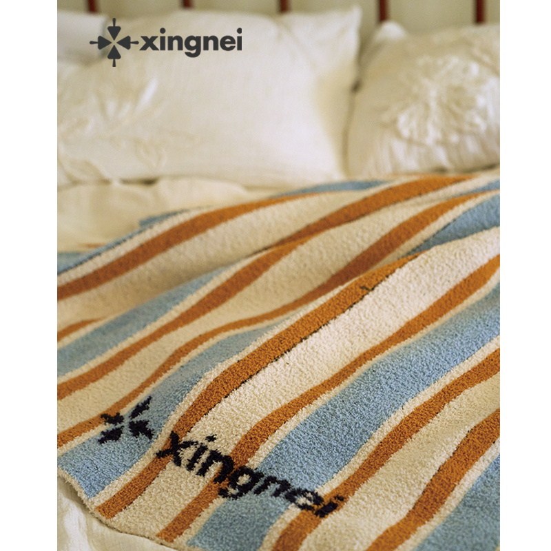 形内半边绒舒适毛毯睡毯