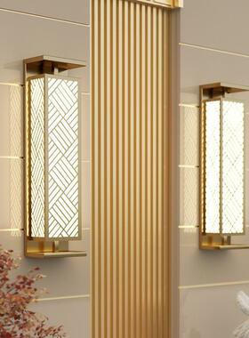 户外壁灯别墅大门灯防水新中式外墙灯室外仿云石酒店庭院led灯饰