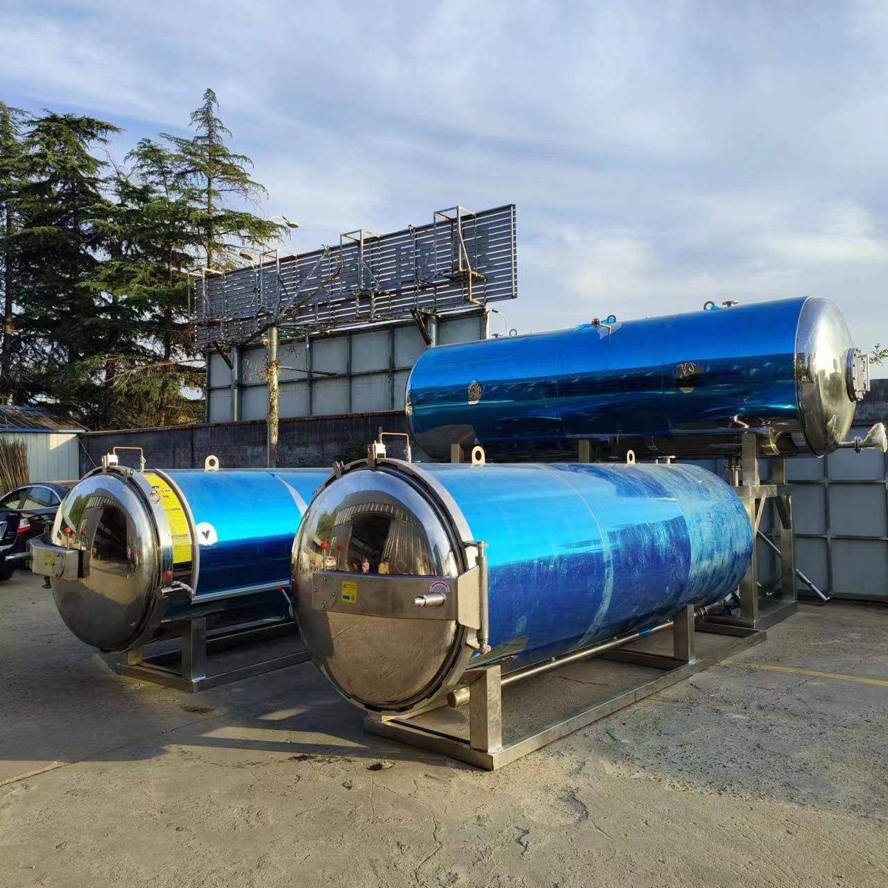 大型熟食高温杀菌锅酱卤牛肉粽子玉米水浴杀菌釜食品许可证灭菌锅