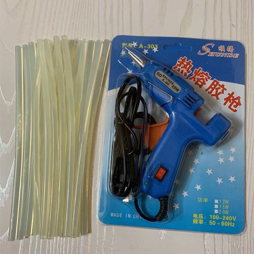 热熔胶枪带开关手工制作成品家用热熔胶一支送胶棒2条