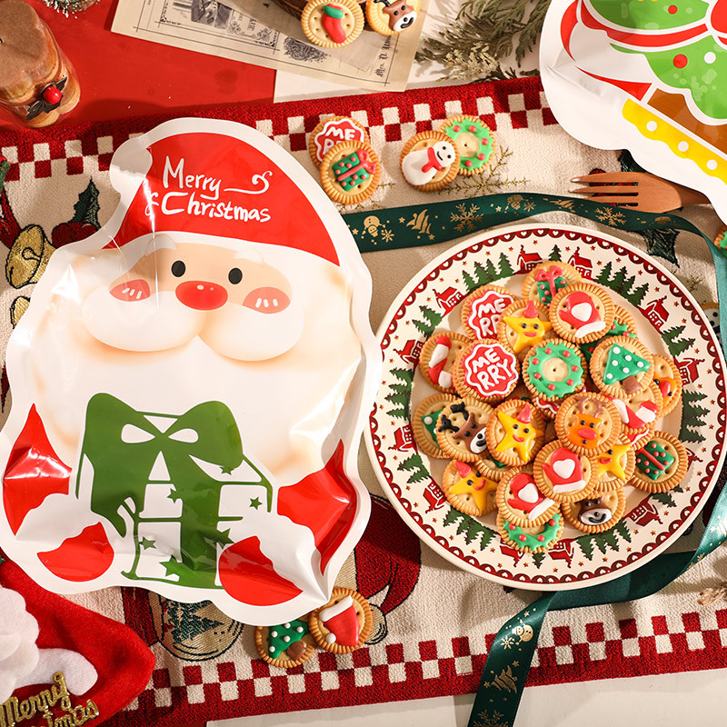 圣诞节题裱花小饼干节日零食