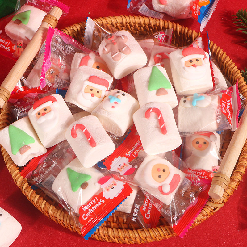 圣诞节糖果卡通图案圆柱棉花糖平安夜节日活动零食儿童圣诞礼物,零食/坚果/特产,棉花糖/牛轧糖/充气糖果,淘宝优惠券,粉丝福利购,淘宝优惠卷