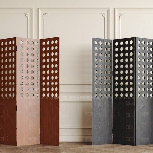 现代简约立体圆点折屏隔断