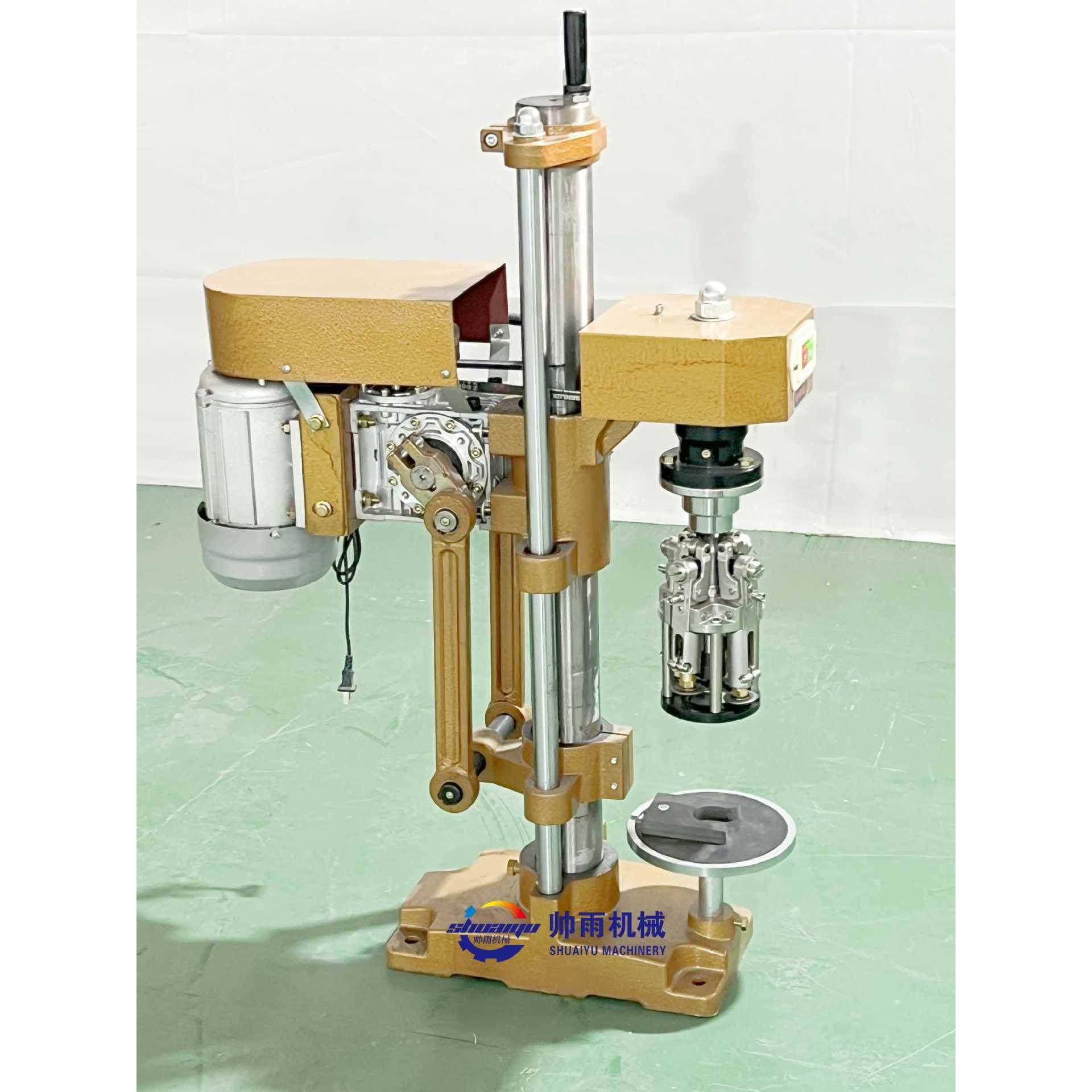 半自动茅型瓶锁盖机口服液螺纹铝盖旋盖机橄榄油牛二玻璃瓶封口机,机械设备,压缩机,淘宝优惠券,粉丝福利购,淘宝优惠卷