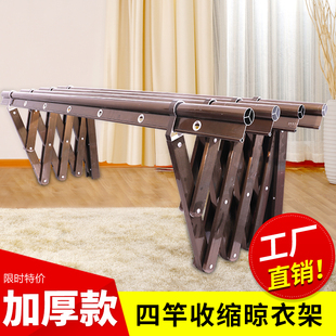 包安装阳台窗外伸m缩晾衣架户外推拉晒衣架折叠晾衣杆室外凉衣架
