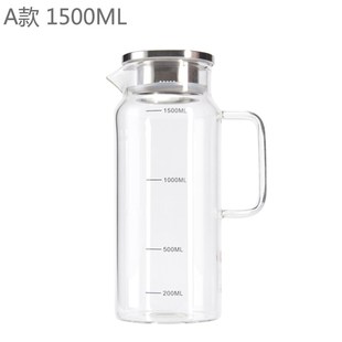 凉水壶家用玻璃饮料水果茶桶果汁冷饮桶水杯客Q厅装水扎壶茶壶套