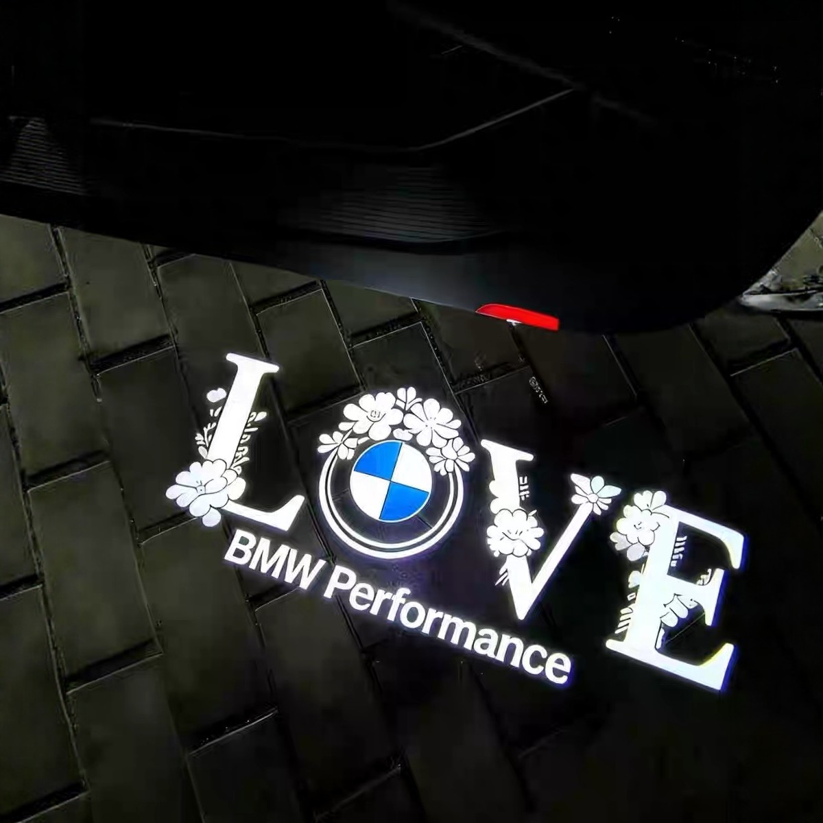 适用于宝马迎宾灯照地灯车门氛围