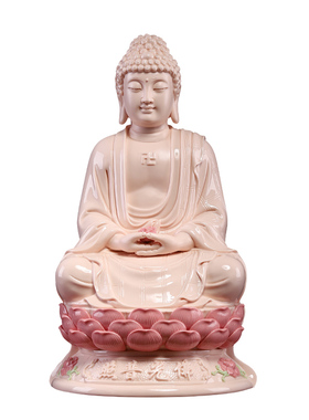 快速发货玉红瓷如来佛16/18/20吋《H佛光普照》阿弥陀佛供奉陶瓷