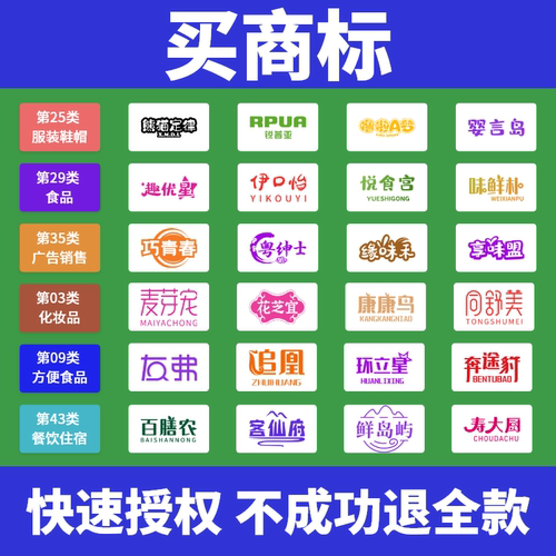 买商标特价商标转让出售品牌商标购买商标买卖45类服装R商标交易