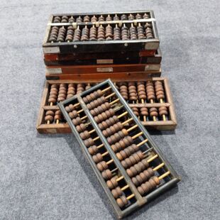 民俗老物件老式木算盘复古怀旧摆件民俗馆展览装饰摆件村史馆摆件