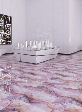 法式轻奢鎏金奢f石瓷砖600x1200紫色酒店别墅大理石地砖750x1500