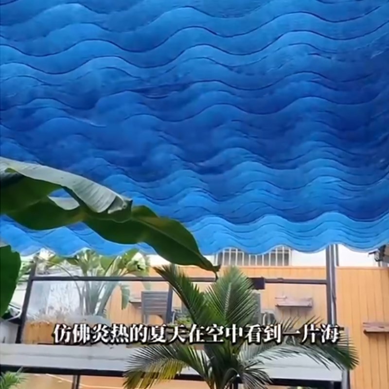 网红沙幔风动吊顶纱幔景区u户外海边遮阳装饰庭院婚礼酒店风动沙