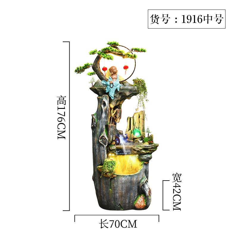 现货仿根雕流水摆件循环假山w造景枯木头树根茶台装饰客厅角落盆