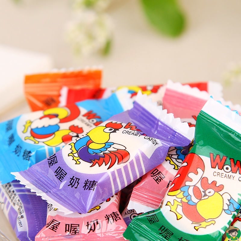 喔喔奶糖WOWO佳佳8090后儿时怀旧零食散装结婚庆喜糖糖果年货批发