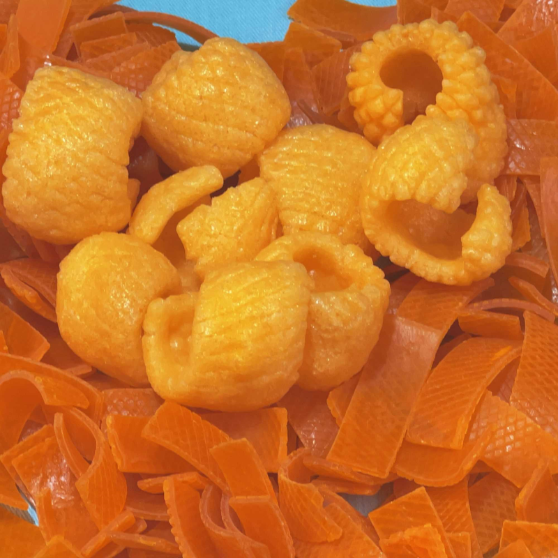 【自己炸吃的更放心】鱿鱼卷自己炸虾片自炸油炸食品咸香酥脆七彩