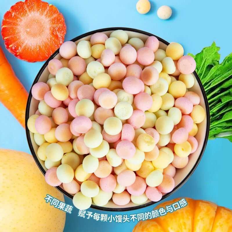 宝贝零食 小小馒头入口即化果蔬溶豆 小奶泡 磨牙小蛋酥 零食饼干