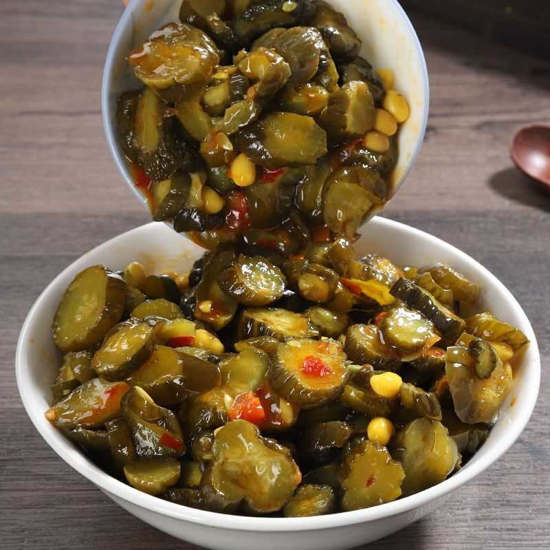 瓶装香脆黄瓜蜜汁甜脆酱瓜下饭菜小包装罐装咸菜腌制小黄瓜爽口菜
