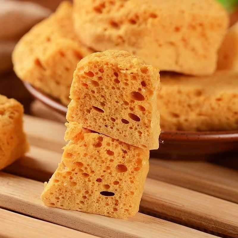经典手工麦芽糖小包装蜂蜜老式蜂蜜酥脆零食独立块状麦芽糖蜂窝糖