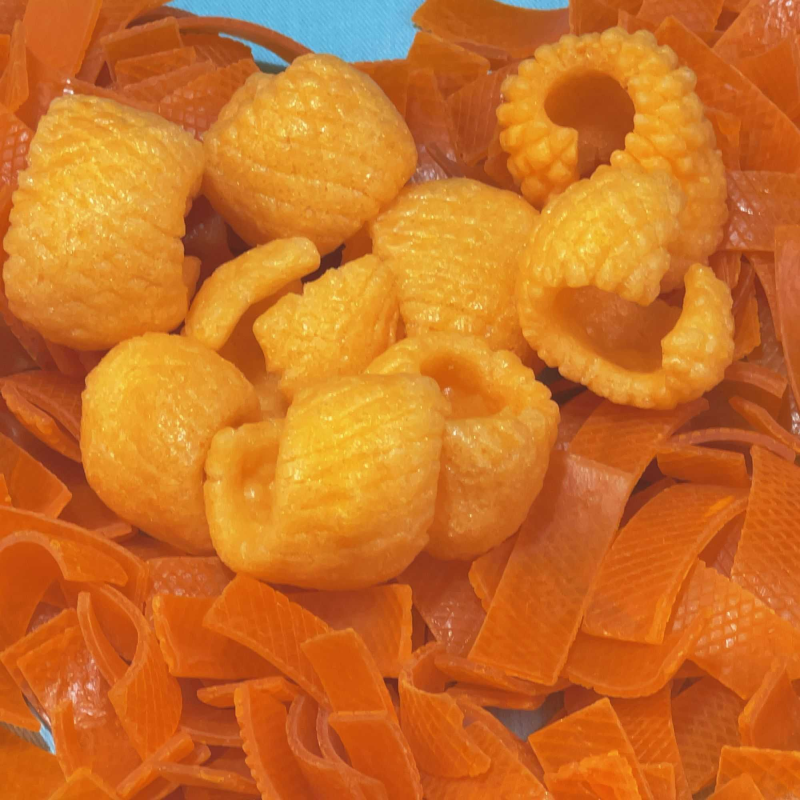 【自己炸吃的更放心】鱿鱼卷自己炸虾片自炸油炸食品咸香酥脆七彩