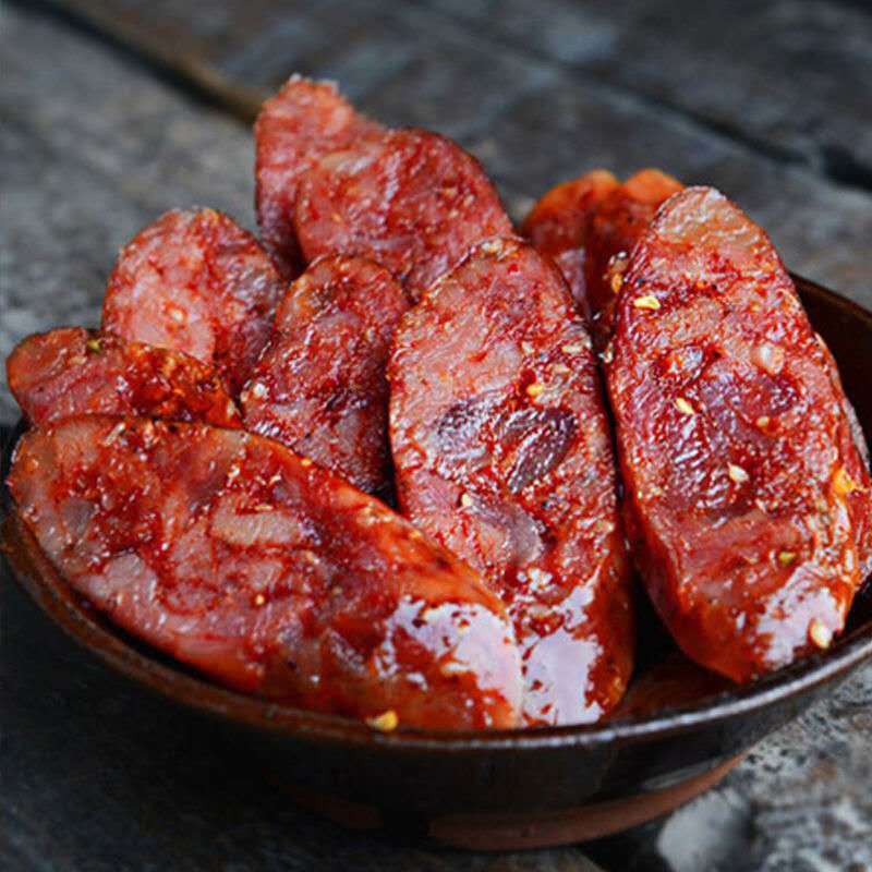 四川麻辣香肠腊肉腊肠特产农家手工自制腊味烟熏辣肠猪肉烤肠腊肉