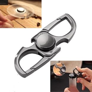 Beer Bottle Opener Fidget Spinner Keychain Rings Kitchen